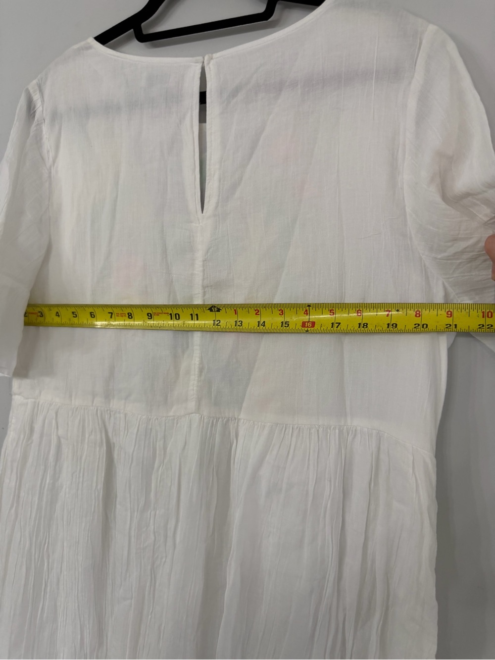 New with Tag Crown & Ivy Women’s Large White Floral Embroidery babydoll dress - Picture 6 of 7